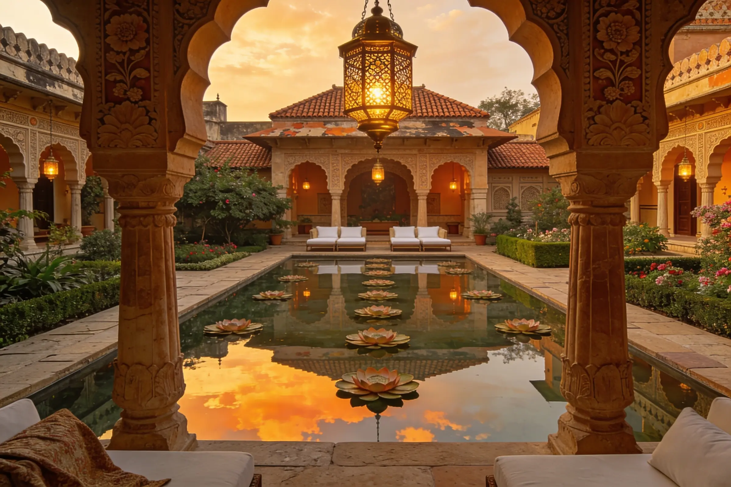 Heritage courtyard at the estate